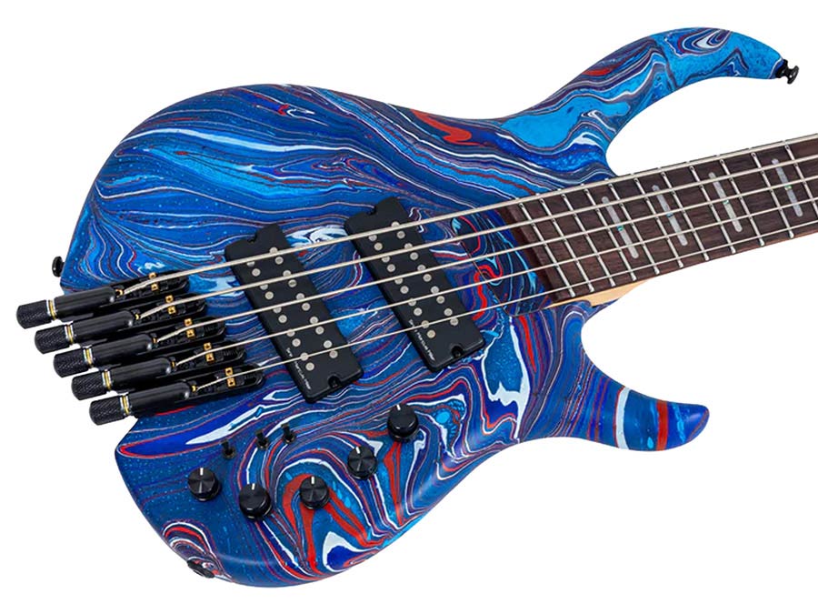Sire M6H 5/BLSW Marcus Miller M6 Headless 5-String Active Basgitaar Blue Swirl