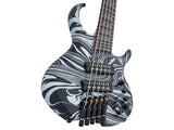 Sire M6H 5/BKSW Marcus Miller M6 Headless 5-String Active Basgitaar Black Swirl