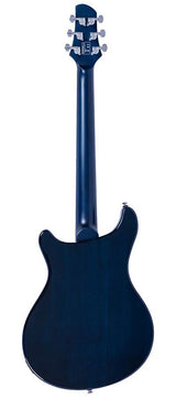Sire Q7H/TBL Larry Carlton Hollow Elektrische Gitaar Transparent Blue met Chambered Mahonie Body en Locking Tuners