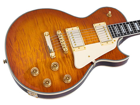 Sire L7DX/AB Larry Carlton L-Style Elektrische Gitaar Amber Burst met Ebbenhouten Toets en Gotoh Tune-O-Matic