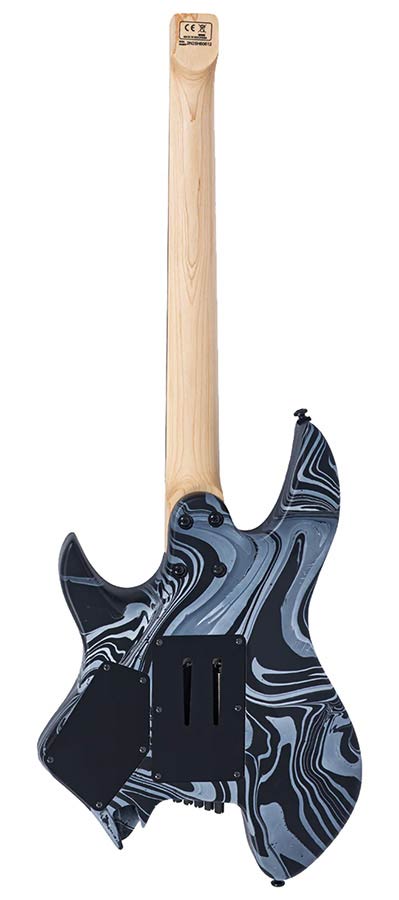 Sire X6H6/BKSW Larry Carlton Headless Elektrische Gitaar Black Swirl met Tremolobrug en Gigbag