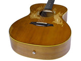 Bromo BAR2R Rocky Mountain Series all solid grand auditorium gitaar, solid spruce top, solid mahogany body, satin relic, heavy duty tas