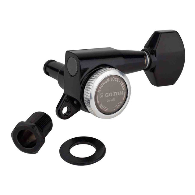 Gotoh GTH15351 SG381 stemmechanieken (posts 6xL) met Magnum Lock Trad and 07 knoppen, 6R, zwart