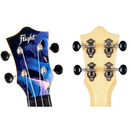 Flight TUS-40 GRAFFITI Soprano Ukulele met Linden Top, ABS Body en Aquila Snaren