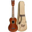 Flight MUS-2 Solid Mahogany Soprano Ukulele met Solid Mahogany Body, Gotoh Friction Tuners en Aquila Super Nylgut Snaren