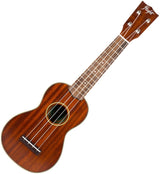 Flight MUS-2 Solid Mahogany Soprano Ukulele met Solid Mahogany Body, Gotoh Friction Tuners en Aquila Super Nylgut Snaren