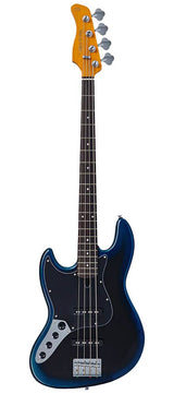 Sire V3N 4L/MBB Marcus Miller Linkshandige 4-snarige Actieve Jazz Bas Midnight Blueburst met 2-Bands Preamp
