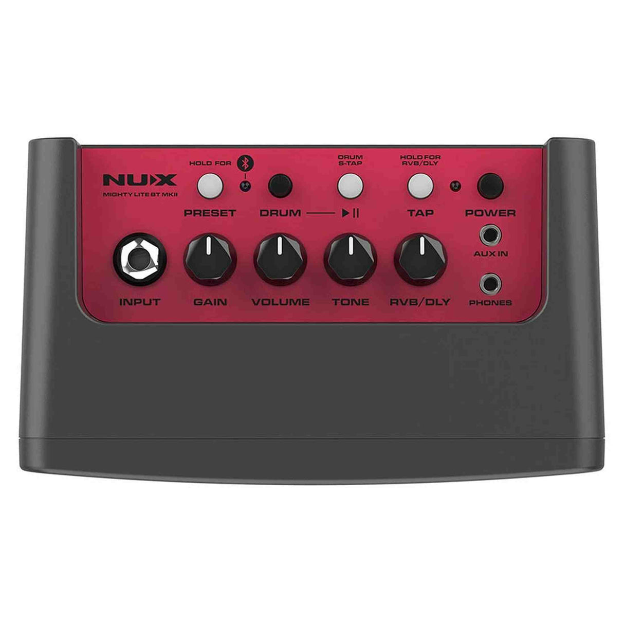 NUX Mighty Lite BT MKII Desktop Gitaarversterker met Bluetooth 3W Roze Paneel