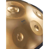 Sela SE 400 Stainless Steel Handpan D Kurd 440 Hz goud met gevoerde draagtas