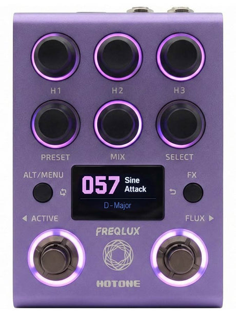 HoTone NP-200 Freqlux Triple-Voice Pitch Shifter Pedal met 9V voeding