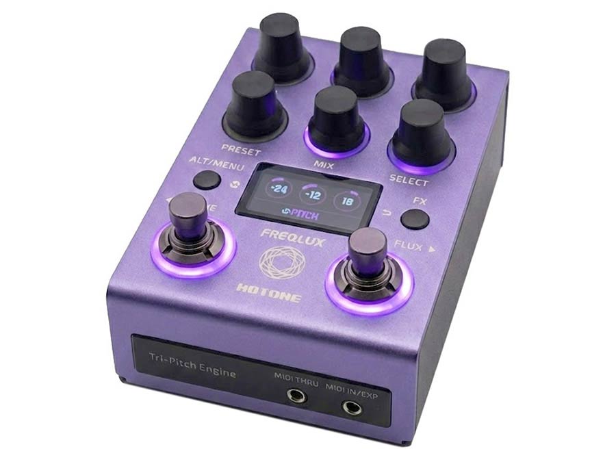 HoTone NP-200 Freqlux Triple-Voice Pitch Shifter Pedal met 9V voeding