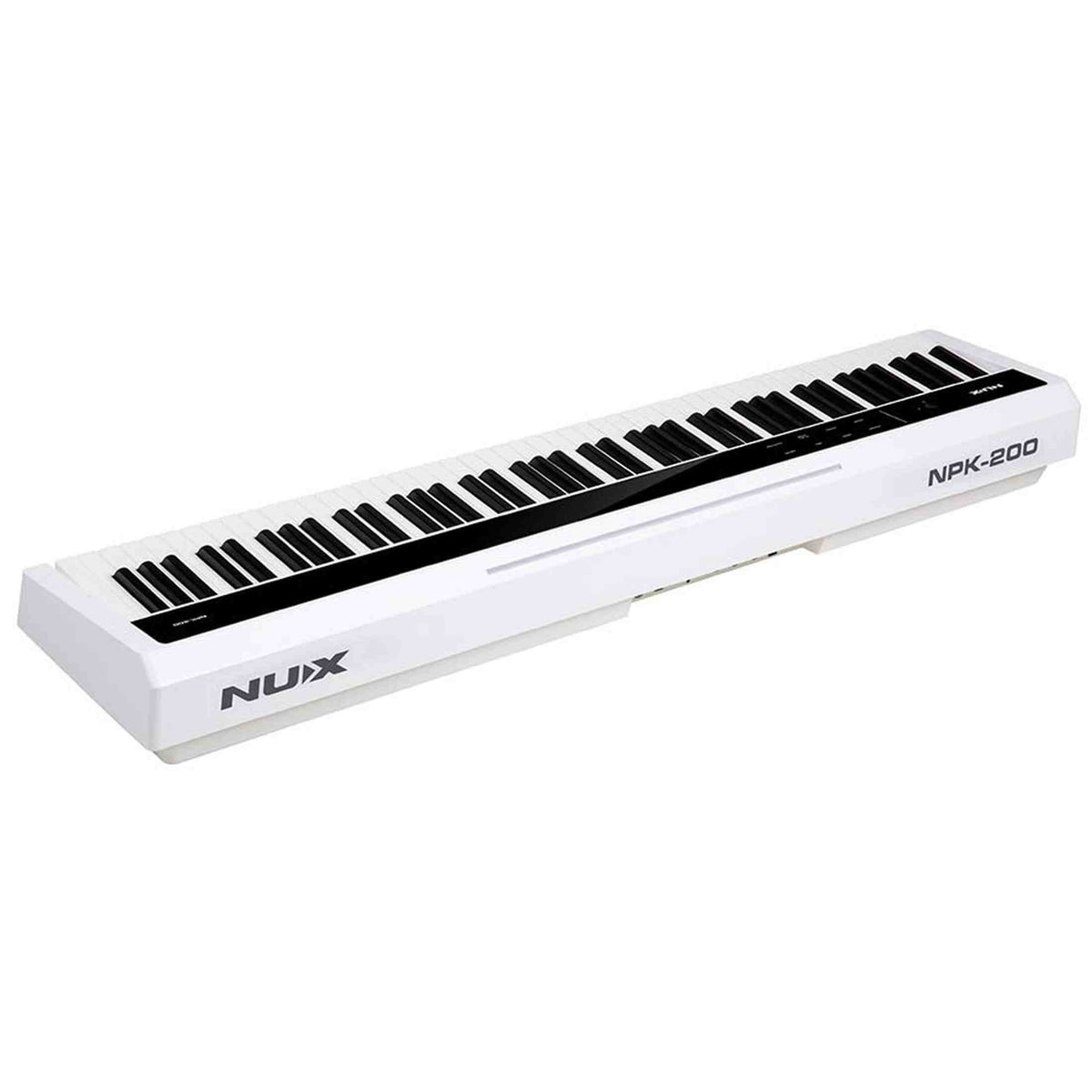 NUX NPK-200 Digital Stage Piano Set wit met NPS-2 standaard, 88 toetsen en kruk