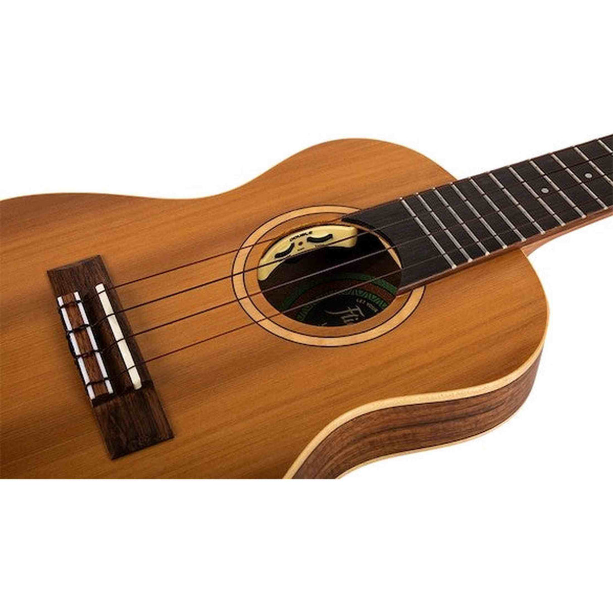 Flight Leia TE Elektrisch-Akoestische Tenor Thinline Ukulele met Solid Cedar Top, Acacia Body en Double B1U Pickup