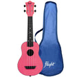 Flight TUS-35 PK Soprano Ukulele Roze met Linden Top, ABS Body en Aquila Snaren