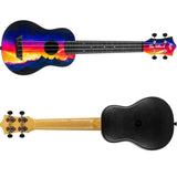 Flight TUSL-EE Sunset Elise Ecklund Signature Soprano Longneck Ukulele met Linden Top, ABS Body en Aquila Sugar Snaren