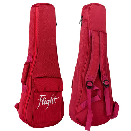 Flight DXBS Deluxe Soprano Ukulele Gigbag 15mm Padded Wine Red met Accessoirevak