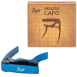 Flight FC-BL Aluminium Ukulele Capo Blauw met Veermechanisme