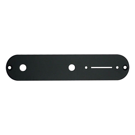 Boston CP-TE-B control plate, 32x160mm, Teaser, 8,5mm holes for metric pots, black gloss