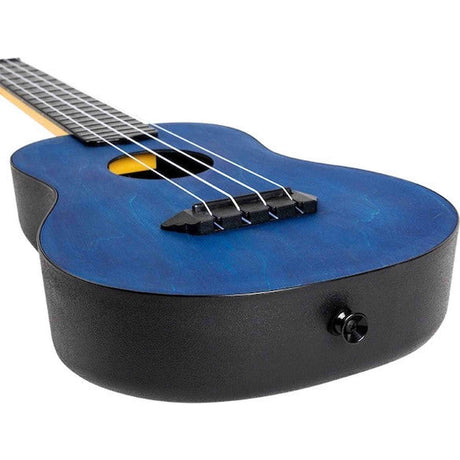 Flight TUC-35 DB Concert Ukulele Donkerblauw met Linden Top, ABS Body en Aquila Nylgut Snaren