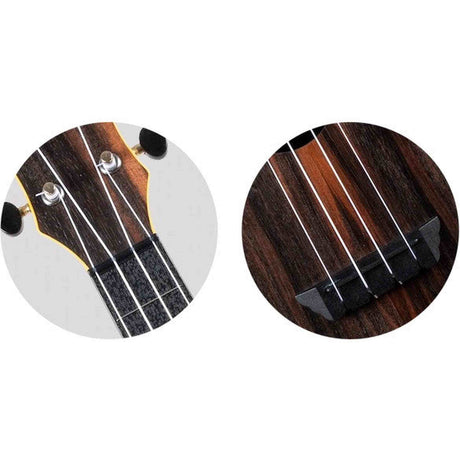 Flight TUC-55 AMARA Concert Ukulele met Gelamineerde Amara Top, ABS Body en Aquila Nylgut Snaren