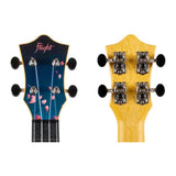 Flight TUC-32 SAKURA Concert Ukulele met Linden Top, ABS Body en Sakura Print