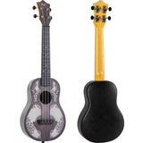 Flight TUC-40 MW Mandala Concert Ukulele met Linden Top, ABS Body en Aquila Nylgut Snaren