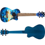 Flight AUC City Elise Ecklund Signature Concert Ukulele met Spruce Top, Okoume Body en Aquila Nylgut Snaren