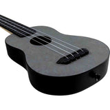 Flight TUS-65 SILVER Soprano Ukulele met Linden Top, ABS Body en Silver Afwerking