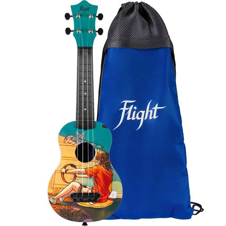 Flight UTS-42 GAME Ultra Travel Soprano Ukulele met Polycarbonate Body en Fluorocarbon Snaren