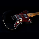 JET JJ-350 BK Offset Elektrische Gitaar HH Hardtail Roasted Maple Zwart