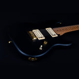 JET JS-700 MBK S-style Elektrische Gitaar HH Wilkinson Tremolo Roasted Maple Matt Zwart