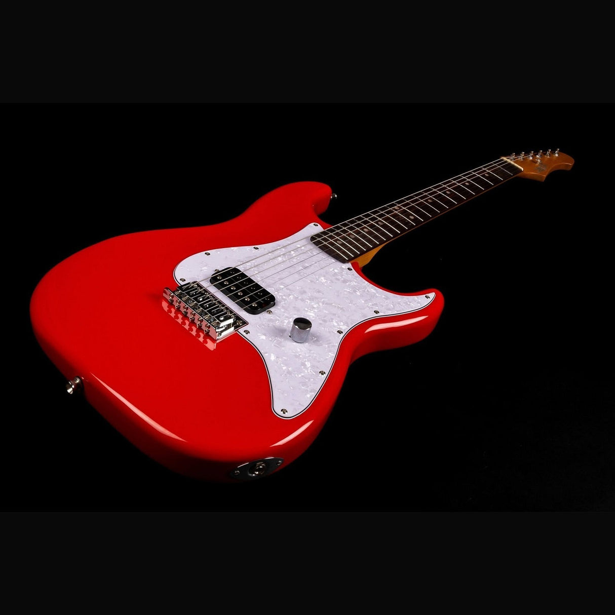 JET JS-400 HT RD S-style Elektrische Gitaar Humbucker Hardtail Rosewood Toets Rood