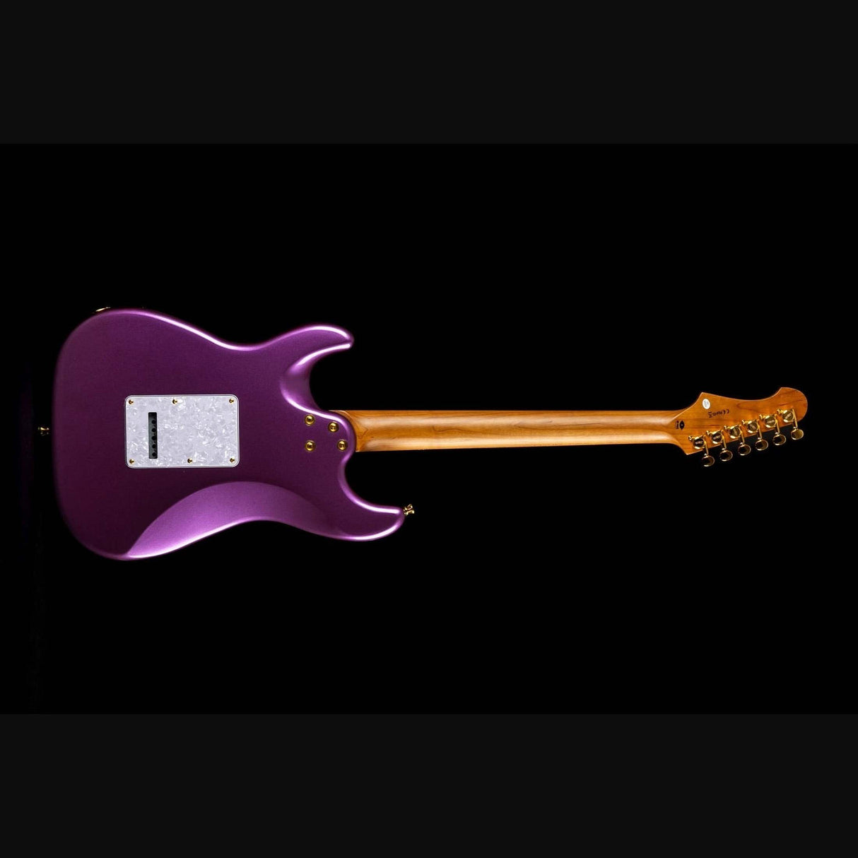JET JS-480 VI G S-style Elektrische Gitaar HSS Alnico V Tremolo Rosewood Toets Violet met Gouden Hardware