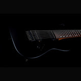 JET JS-507 BK Stygian 7-snarige S-style Elektrische Gitaar HH Vaste Brug Rosewood Toets Satijn Zwart