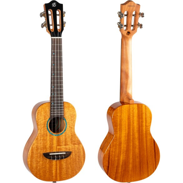 Flight Iris Tinta Concert NA Ukulele met All Solid Mahogany Body, Rosewood Toets en Fluorocarbon Snaren