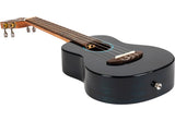 Flight Iris Tinta Concert TDB Ukulele met All Solid Mahogany Body, Rosewood Toets en Fluorocarbon Snaren, Transparent Blue