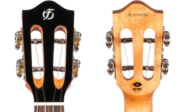 Flight Iris Tinta Concert TPP Ukulele met All Solid Mahogany Body, Rosewood Toets en Fluorocarbon Snaren, Transparent Purple