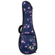 Flight FUB-C-SAKURA Gevoerde Gigbag voor Concert Ukulele met Sakura Design en Accessoirevak