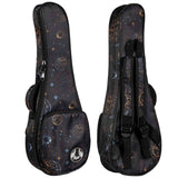 Flight FUB-C-GALAXY Gevoerde Gigbag voor Concert Ukulele met Galaxy Design en Accessoirevak