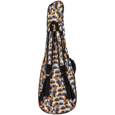 Flight FUB-B-CATS Gevoerde Gigbag voor Baritone Ukulele met Cats Design en Accessoirevak