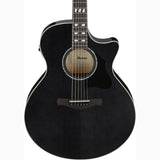 Ibanez AE170 TBK elektrisch akoestische westerngitaar Transparent Black