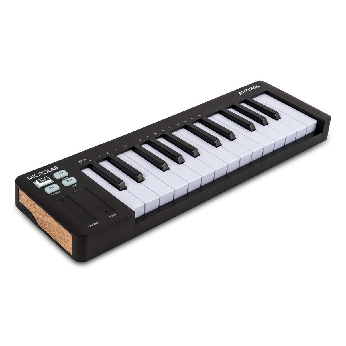 Arturia MicroLab mk3 Black – Compact USB/MIDI keyboard met 25 toetsen en touch-strips