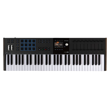 Arturia KeyLab 61 mk3 Black – MIDI keyboard, 61 toetsen, RGB pads, DAW-integratie