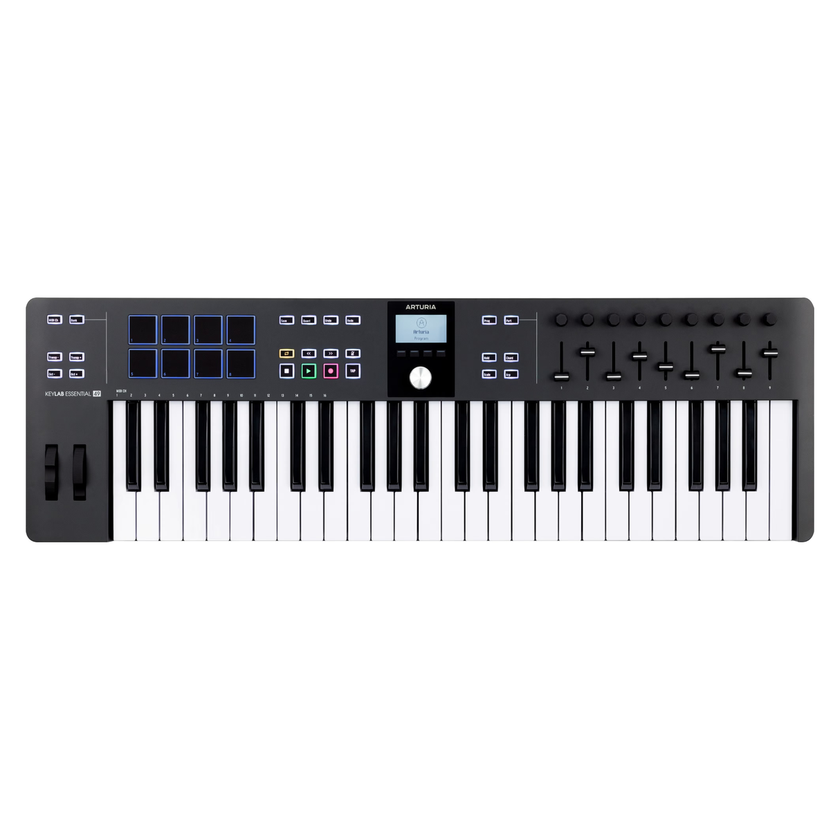 Arturia KeyLab 49 mk3 Black – MIDI controller met 49 toetsen en RGB pads