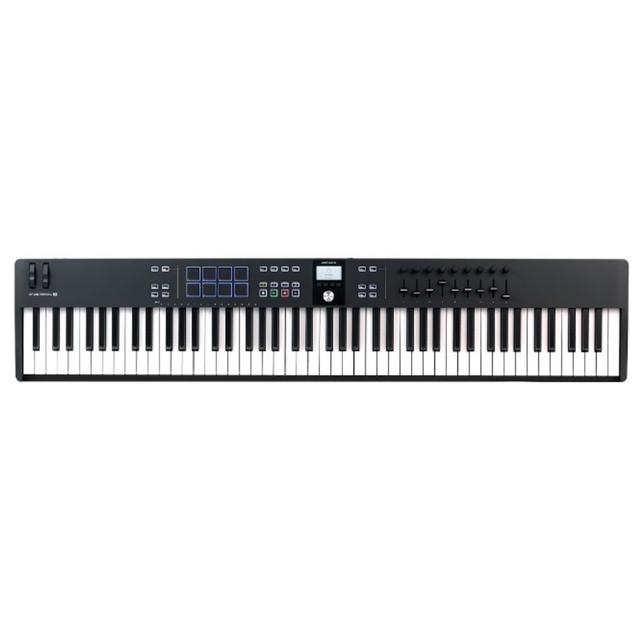 Arturia KeyLab Essential mk3 88 Black – MIDI keyboard, 88 semi-gewogen toetsen, DAW-integratie