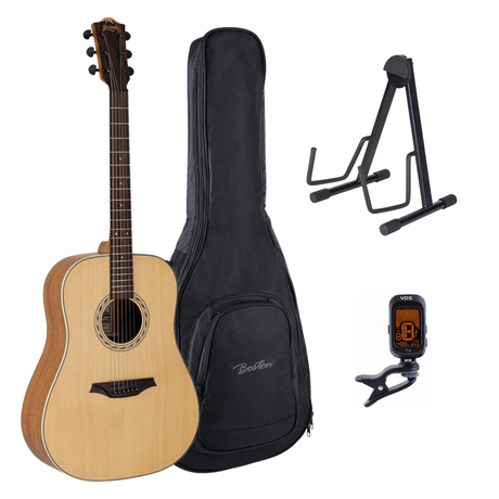 Bromo BAA1 Appalachian Series Gitaarset – Dreadnought met Gigbag, Standaard en Tuner