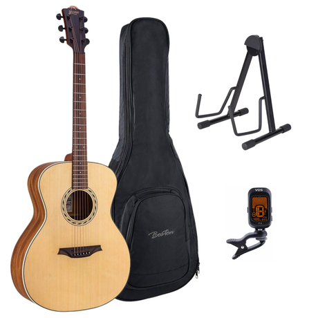 Bromo BAA2 Appalachian Series Gitaarset – Grand Auditorium met Gigbag, Standaard en Tuner