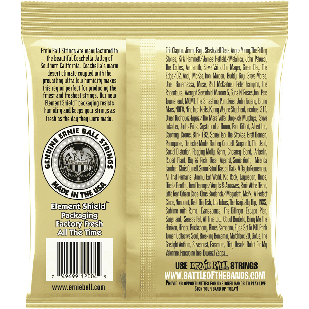 Ernie Ball 2004 Earthwood Akoestische Gitaar Snaren Light 011–052 80/20 Bronze