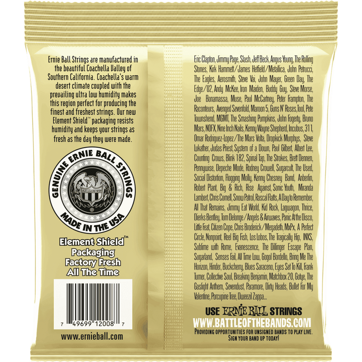 Ernie Ball 2008 Earthwood Akoestische Gitaar Snaren Rock n Blues 010–052 80/20 Bronze