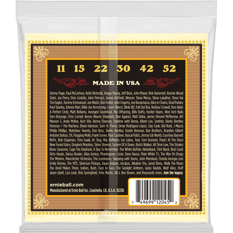 Ernie Ball 2045 Earthwood Akoestische Gitaar Snaren Soft Silk & Steel 011–052